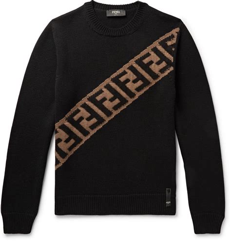 fendi logo sweater mens